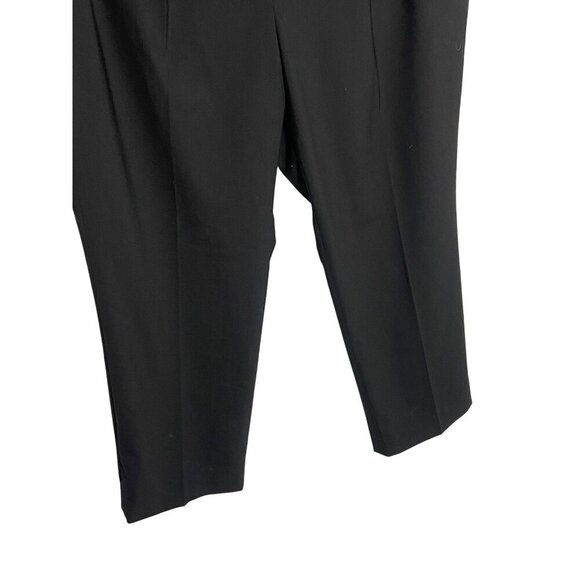 NWT J. Crew Crochet-Trimmed Pleated Black Trouser Pants-sz 14 - Picture 10 of 11